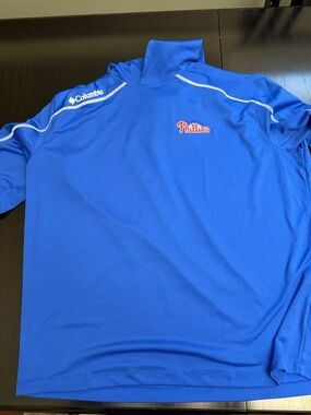 Columbia Royal Blue Phillies Athletic Pullover